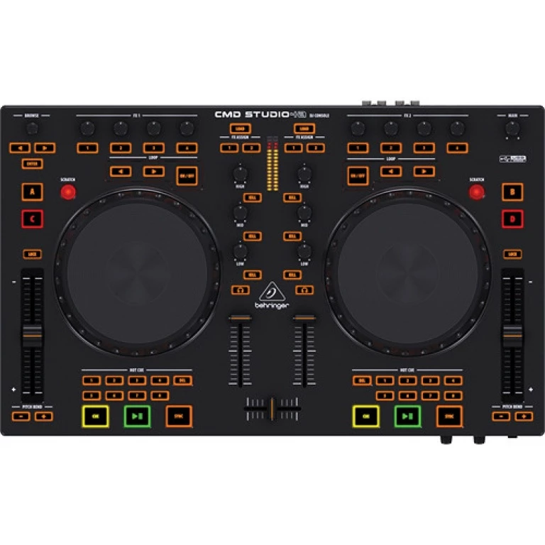 Behringer CMDSTUDIO4A DJ Controller 4-Deck MIDI w/ 4-CH Audio Interface