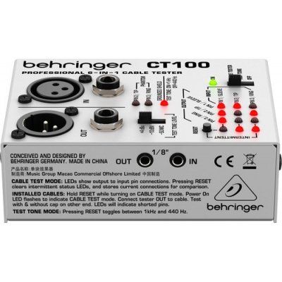 Behringer CT100 Cable Tester w/ 3modes