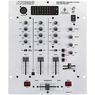Behringer DX626 Mixer DJ 3Ch W/Dual BPM/3Band EQ