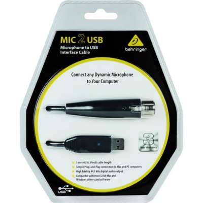 Behringer MIC2USB Microphone to USB Interface Cable