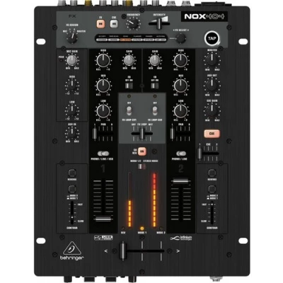 Behringer NOX404 Mixer DJ 2Ch 1Mic 2Line USB interface 24Bit Digital FX