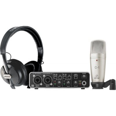 Behringer UPHORIASTUDIOPRO Complete Recording Bundle with High Definition USB Audio Interface