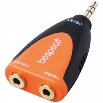 Bespeco SLAD225 3.5JKf(2) to 3.5JKm Cable & Adapter
