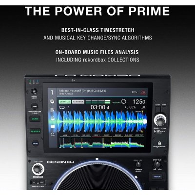 Denon DJ SC6000M Prime Media Player with 8.5" Motorized Platter and 10.1" Touchscreen