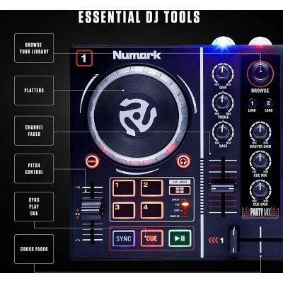 Numark Party Mix DJ Controller w/ Built-in Light Show