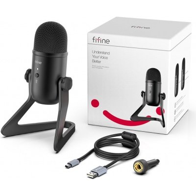 Fifine K678 USB Computer PC Condenser Microphone for Studio Recording, Live Broadcast & Gaming