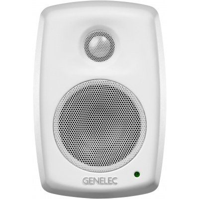 Genelec 4010AW Compact Two-Way Active Loudspeaker System in White Painted Finish