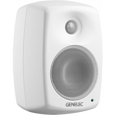 Genelec 4020CWM Compact Two-Way Active Loudspeaker System in White Painted Finish