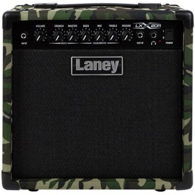Laney LX20RCAMO LX Guitar Combo 65 Watts 8 inch Drivers 2 Channels