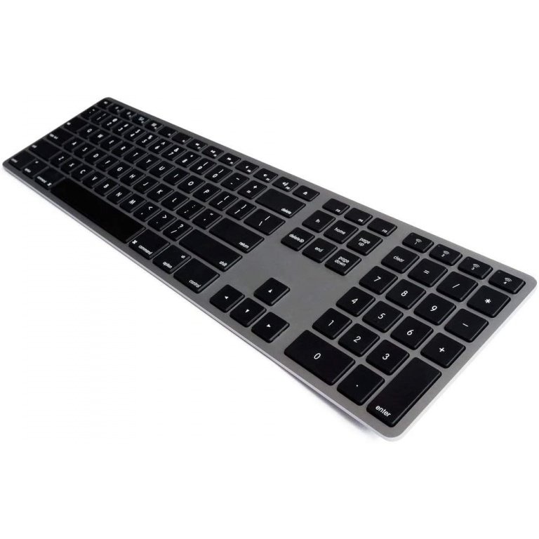 Matias FK-418BTB Wireless Aluminum Keyboard, Space Gray