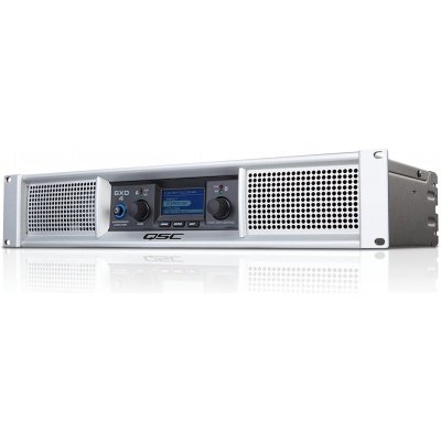 QSC Gxd4 Light Weight, Class-D Professional Power Amplifier With Dsp, 2 Channels, 400 Watts