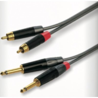 RoxTone - GPTC200L3 - 2RCA to 2JK 3M Gold Audio Cables & Adapters