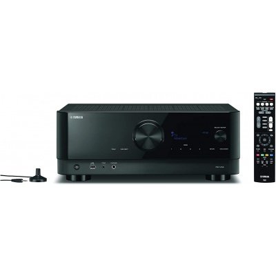 Yamaha RX-V4A 5.2-channel 80 Watt AV receiver creates a powerful and advanced home theater  Black