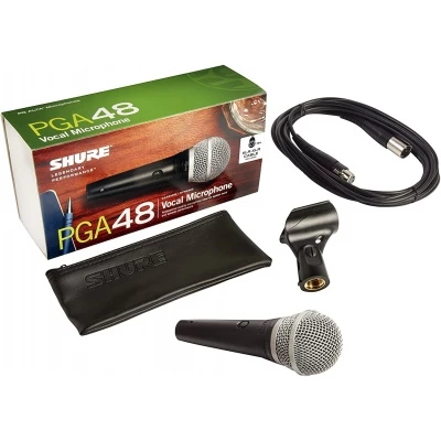 Shure PGA48-XLR-E Handheld Mic W 15FT XLR Cable