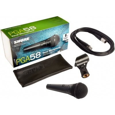 Shure PGA58-XLR-E Handheld Mic W 15ft XLR Cable