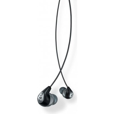 Shure SE112-GR-EFS Earphone (W/Fixed 3.5mm Cable, Grey & Black)