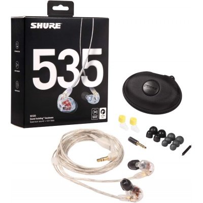 Shure SE535-CL-EFS Clear SE535 Earphone (W/ Clear Standard 3.5mm Cable)