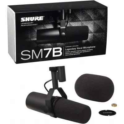 Shure SM7B Dynamic Studio Vocal XLR Microphone