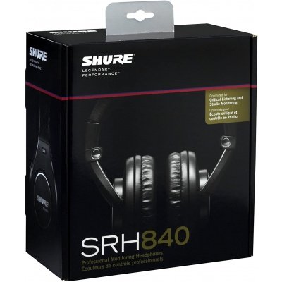 Shure SRH840-EFS Closed Back Studio Monitoring Headphones - (Pack of1)