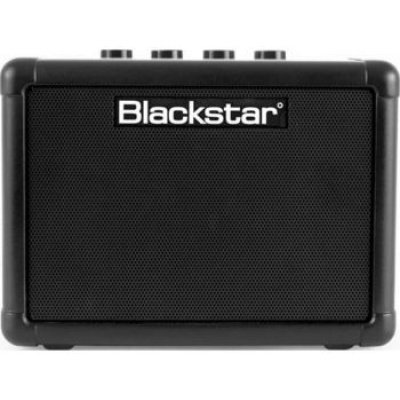 Blackstar BA102016 Fly3 Stereo Pack - 6 Watt 2 x 3" Black Guitar ComboMini Amplifier with Extension Speaker