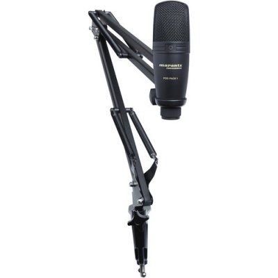 Marantrz Professional Podpack1 Usb Microphone With Broadcast Stand And Cable Microphone