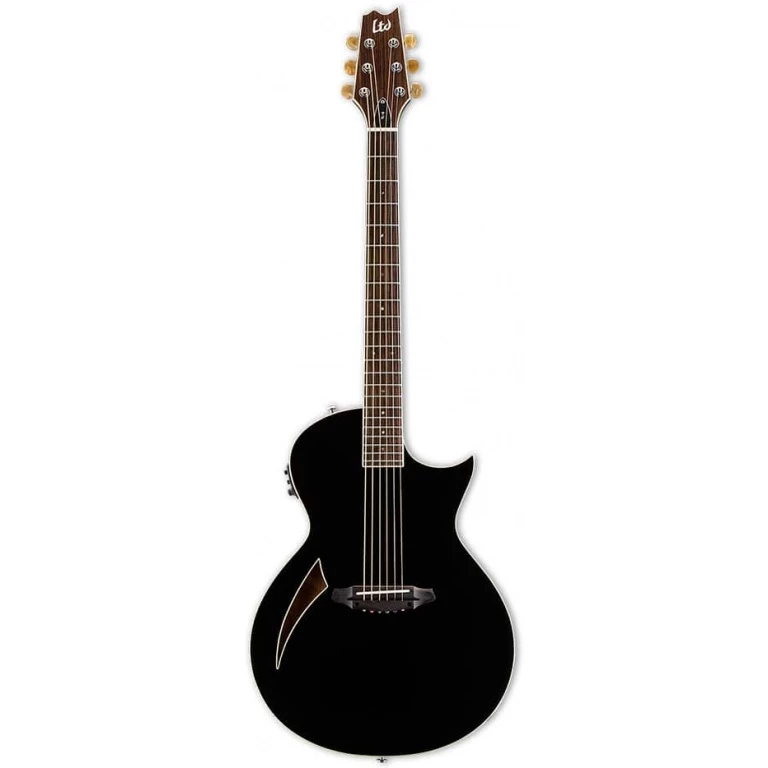 ESP LTD TL-6 Thinline Acoustic Guitar - Black Finish