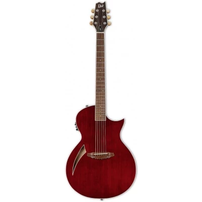 ESP LTD TL-6 Thinline Acoustic Guitar - Wine Red Finish
