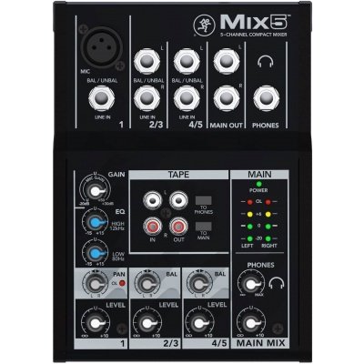 Mackie Mix5 Compact 5 Channel Mixer