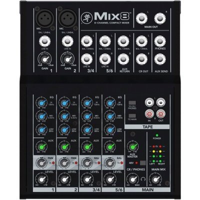 Mackie Mix8 Compact 8 Channel Mixer