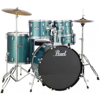 Pearl RS525SC/C#703 Road Show 5pc Drum Set 2216B/1008T/1209T/1616F/1455S With Cymbal & Hardware Aqua Glitter