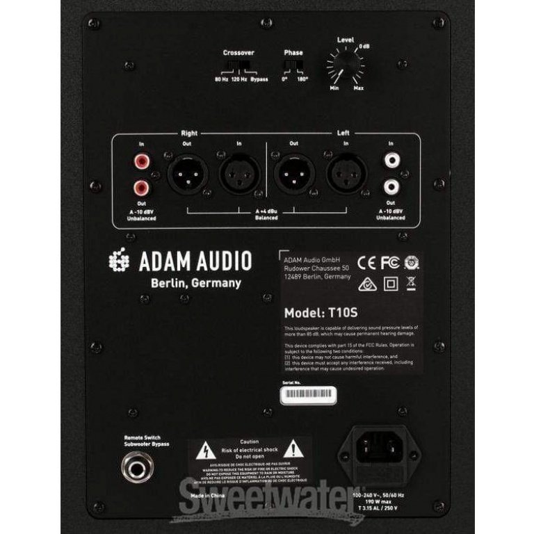 Adam Audio T10s 10-inch studio subwoofer