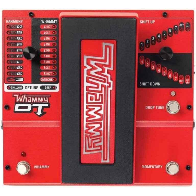 DigiTech WHAMMYDTV­02 Classic Whammy 2 Mode Pitch Shift with drop & raised tuning, MIDI