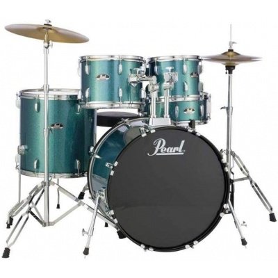 Pearl RS525SC/C#31 Road Show 5pc Drum Set 2216B/1008T/1209T/1616F/1455S With Cymbal & Hardware Jet Black