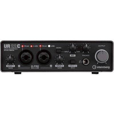 Steinberg UR22C Usb Type-C 2 X 2 Usb 2.0 Audio Interface With 2 X D-Pre And Ultra-High 32-Bit/192 Khz