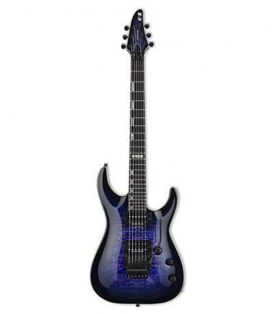 ESP E-II Horizon Quilted Maple with Floyd Rose in Reindeer Blue Finish, includes ESP Hard Case