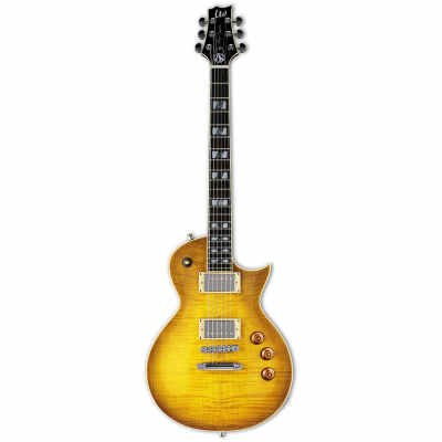 ESP LTD - Alex Skolnick AS1 Signature, Flame Maple in Lemon Burst Finish include Hard Case