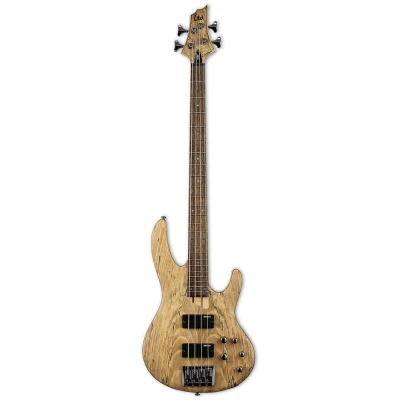 ESP LTD B-204SM Series 4-String Bass Electric Guitar, Spalted Maple Natural Satin Finish