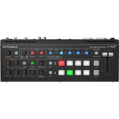 Roland Professional V-1HD+ 4-Channles HD Video Switcher, 720P/1080I/1080P Formats, W. Scaler & 2 Mic Pre-Amps