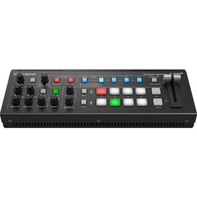 Roland Professional V-1HD+ 4-Channles HD Video Switcher, 720P/1080I/1080P Formats, W. Scaler & 2 Mic Pre-Amps