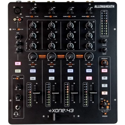 Allen & Heath XONE:43 Club & DJ Mixer 4 Stereo Channels 2 Mix Outputs