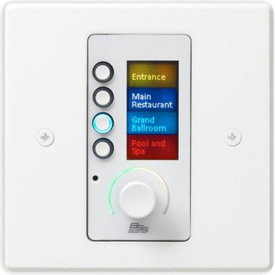 BSS Audio Ethernet Controller with 8 Buttons and Volume Control White