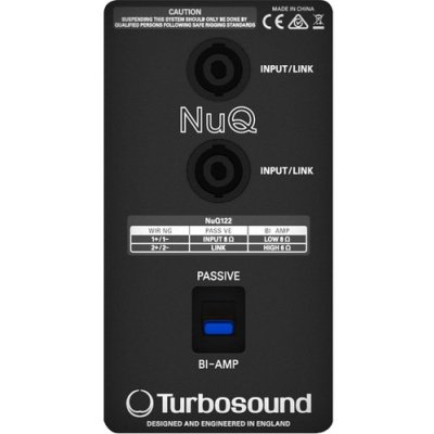 Turbosound NuQ122-WH 2-Way 12" Full-Range Loudspeaker for Portable PA Applications (White)
