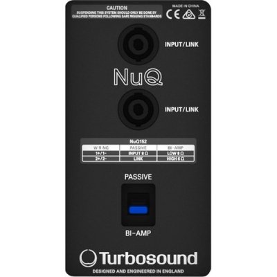 Turbosound NuQ152-WH 2-Way 15" Full-Range Loudspeaker for Portable PA Applications (White)