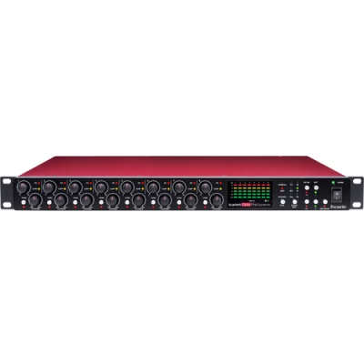 Rackmount 8 Channel Mic Preamp and AD/DA Converter with Analogue Compression