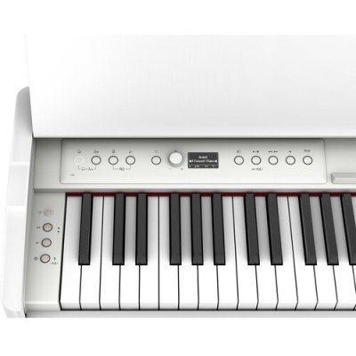 Roland F701 88-Key Modern Digital Piano with Stand (White)