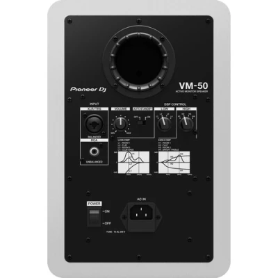 Pioneer DJ VM-50 2-Way Active Studio Monitor (Single, White)