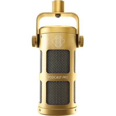 Sontronics PODCAST PRO Supercardioid Dynamic Broadcast Microphone (Gold)