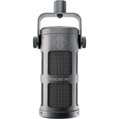 Sontronics PODCAST PRO Supercardioid Dynamic Broadcast Microphone (Gray)