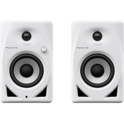 Pioneer DJ DM-40D 4" Two-Way Active Desktop Monitor System (Pair, White)
