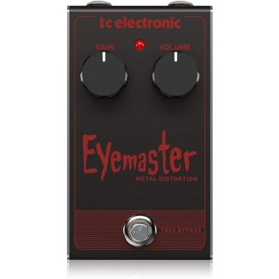TC Helicon EYEMASTER METAL DISTORTION Skull-Pounding Metal Distortion Pedal with 2-Knob Interface